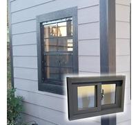 grille de fenêtre antivol Fenêtre Pliante Anti-eff Fenêtre de sous-sol for maisons, 1 paquet petites fenêtres coulissantes for hangar, poulailler, maison jeu, Garage, granges(29x12"/73.7x30.5cm)