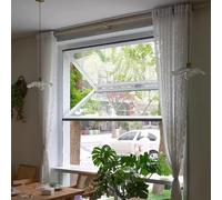 grille de fenêtre antivol Fenêtre Pliante Anti-eff Fenêtre de vente sur mesure, fenêtre service pliante haut/bas, alliage d'aluminium, ouverture à 85°, vitrines gâteaux for café(45X33in)