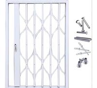 grille de fenêtre antivol Fenêtre Pliante Anti-eff Garde-corps pliant for fenêtre extérieure, barres de sécurité antichute for fenêtres coulissantes(2.7x4.6ft(80x140cm))