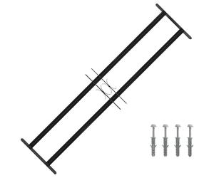 Grille de Fenêtre, Barre de Fenêtre Grille de Protection Cambriolage Noir 115x30 cm Acier enduit de poudre