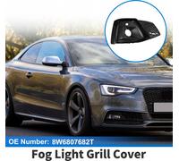 Grille De Feu Anti-Brouillard Pare-Chocs Avant InfšŠrieur Cache Feu Anti-Brouillard Insert No.8W6807682T Pour Audi A5 2021-2023 Noir ABS 1 Pc Avant Droit Voiture