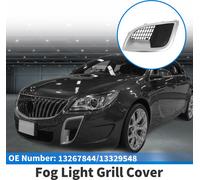 Grille De Feu Anti-Brouillard Pare-Chocs Avant InfšŠrieur Cache Feu Anti-Brouillard No.13267844/13329548 Pour Buick Regal 2009-14 Noir Ton ArgentšŠ ABS 1 Piššce Avant Droite Voiture