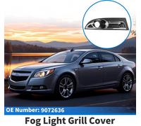 Grille De Feu Anti-Brouillard Pare-Chocs Avant InfšŠrieur Cache Feu Anti-Brouillard No.9072636 Pour Chevrolet Epica 2010-2012 Noir Ton ArgentšŠ ABS 1 Piššce Avant Gauche Voiture