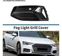 Grille De Feu Anti-Brouillard Pare-Chocs Avant InfšŠrieur Insert Couverture Feu Anti-Brouillard No.4K0807647/4K0807647C Pour Audi A6 2019-2023 Noir ABS 1 Pc Avant Gauche Voiture