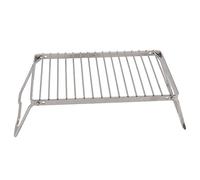 Grille de feu de camp pliante, 4,7 x 5,9 x 15,0 pouces en acier inoxydable plus épais, grilles cuisson pour feu camp, vidange pour barbecue à gaz randonnée en plein, pique-nique