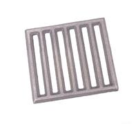 Grille de feu en fonte, fond de cheminée carré de rechange pour combustion du charbon de bois, grille robuste pour poêle, support de bûches ouvert, accessoire de chauffage intérieur
