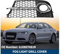 Grille De feux- Antibrouillard No.8J0807681K Pour Audi Tt Mk2 Tts 2011-2014 Pour Pare-Chocs InfšŠrieur Avant Inserts Abs 1 Pc Noir ArgentšŠ