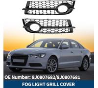Grille De feux- Antibrouillard No.8J0807682/8J0807681 Pour Audi Tt 8J 2006-2014 Avant Gauche Droite Couverture De feux- Antibrouillard InfšŠrieure Avant Inserts Abs 1 Paire Noir