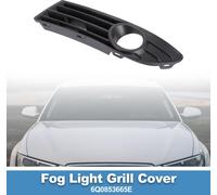 Grille De feux- De Brouillard No.6Q0853665E Inserts De Couvercle De feux- De Brouillard InfšŠrieurs Avant Pour Volkswagen Polo 2005-2009 Abs Noir Avant Gauche