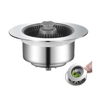 Grille de Filtration pour le Drain de l'Évier de Cuisine - Bouchon d'Évier de Cuisine Anti-Odeurs à Panier et Poignée Lisse | Étanchéité Optimale - Filtre Amovible Pour Salle De Bain Ou Prévie