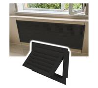 Grille de filtre à air de retour aluminium à ouverture conduit, porte amovible, couvercle ventilation retour d'air registre plinthe for paroi latérale/plafond(Black HxW,18x26in)
