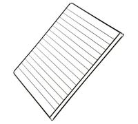 Grille de four Electrolux, Acier inoxydable, Électrique, Four, Intégré, 422X349 mm