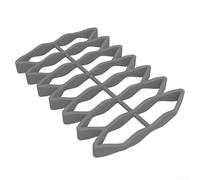 Grille de four en silicone pour rôtir et refroidir avec antiadhésive pour empêcher les aliments de coller et distribuer uniformément la chaleur (gris)
