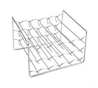 Grille de four et barbecue en acier inoxydable 304, grille de friteuse à air avec design à trois couches pour griller, pâtisserie, séchage, grille à brochettes carrée compacte 15 x 10 x 11,5 cm