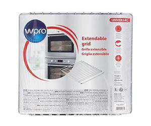 Grille de four extensible chromée ACC100 original Whirlpool Bauknecht Wpro 480181700954 Functionica Fonctionnika Ignis Philips etc. EHVD ESN ESZ AKF AKG ACH 350 à 560 x 320 mm