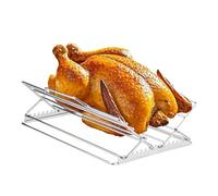 Grille De Four - Grille À Rôtir Réglable En Acier Inoxydable, Qualité Alimentaire | Accessoires De Barbecue Camping Rafraîchissant, Côtelette Dee Porc, Dinde, Cuisson Bœuf, Accessoires Pour Thank