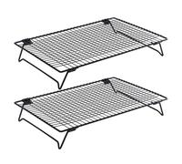 Grille de four, grille de refroidissement et de cuisson | Étiquette pour un plateau de cuisson : grilles au four empilables avec fil grillé, muffins rôtis et fraîchement cuits