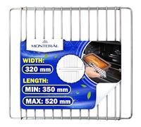 Grille de Four Réglable d'une Profondeur de 320 mm et d'une Largeur de 350 mm à 520 mm - Universel pour de Nombreuses Marques - Garantie de 10 Ans - MONTERAL