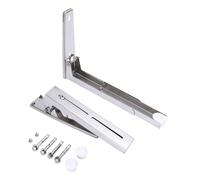 Grille de four rétractable pliable pour montage mural dans la cuisine, support en acier inoxydable avec vis d'expansion, acier inoxydable 201 et 304 (304)