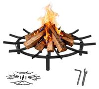 Grille de foyer et de cheminée de 61 cm, très résistante à la chaleur, pour feux de camp et foyers extérieurs