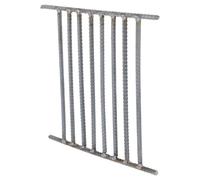 Grille de Foyer Extérieur Robuste en Acier, Ventilation Résistante | Accessoire de Cheminée à Bois, Usage Barbecue et Intérieur, Support de Chauffe, Anti-déformation