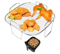 Grille de Friteuse à Air pour Friteuse à Air, Déshydrateur Alimentaire en Acier Inoxydable,Support pour friteuse à air comprimé Cosori 5,5 l, Accessoires de Friteuse à Air de qualité Alimentaire