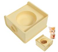 Grille de gamelle pour chat : station d'alimentation surélevée pour chat, support réglable en acier inoxydable | Support de bol d'eau et de nourriture pour chat peu encombrant, conception durable
