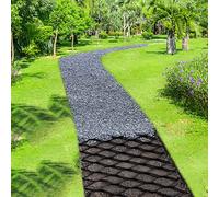 Grille de gazon pour sol, pavés perméables pour allées et chemins, 5 m/6 m, maille de sol pour béton de jardin, pierres de remplissage et herbe, respectueux de l'environnement