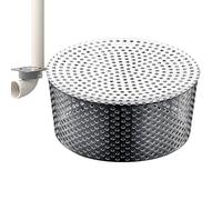 Grille de Gouttière, Grille Anti-Feuilles en Acier Inoxydable, Accessoire Extérieur Anti-Bouchage pour Feuilles et Déchets