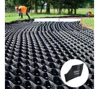 Grille de gravier de jardin épaisse de 5,1 cm (4 x 6 m) - Durable, solution de charge pour allées, terrasses et abris de jardin - Géotextile découpable pour un aménagement paysager et un drainage