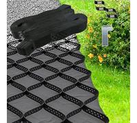 Grille de gravier de qualité supérieure 0,9 x 8,8 m - Grilles de contrôle de la boue avec trous de drainage de 5,1 cm pour stabiliser le sol et arrêter l'érosion - Idéal pour une utilisation dans un