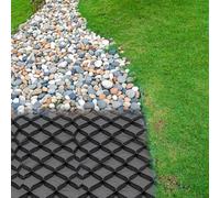 Grille de gravier extensible et pliable de 5,1 cm d'épaisseur pour allées et aménagement paysager, support de cellule pour allées et solutions de drainage