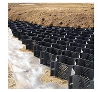 Grille de gravier perméable en nid d'abeille 5 m x 8 m - Tapis stabilisateur de pelouse et de jardin pour gazon, sable et rocher - Solution personnalisable pour allées et allées