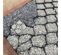 Grille de gravier perméable - Grille hexagonale découpable pour allées, stabilisation d'allée, barrière contre les mauvaises herbes (L 7 m l 1 m) - Solution durable pour pavage extérieur