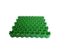 Grille de Gravier Plastique for allée, renforcement de Route en Herbe, Bases de Dalles de Pavage, grilles d'allée, 4 grilles = 1 m² (50 x 50 cm, Vert)(7cm-8 Pieces)