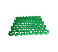 Grille de Gravier Plastique for allée, renforcement de Route en Herbe, Bases de Dalles de Pavage, grilles d'allée, 4 grilles = 1 m² (50 x 50 cm, Vert)(4cm-16 Pieces)