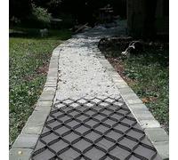Grille de gravier pour allée et stationnement, tapis d'herbe et de gravier, base de terrasse, grille de sol durable, 4 x 7 m, solution d'allée