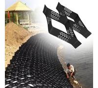 Grille de gravier pour stabilisation d'allée, panneaux de base perméables de 5 cm d'épaisseur, 1 x 9 m, pour soutien de chemin et de pente.