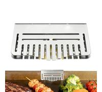 Grille de grille, empêche les débris alimentaires d'entrer dans la rouille, accessoires de grille bloquant la graisse - pour jardin, barbecue, parc, rassemblement, terrasse, soirée, plage, pique-nique