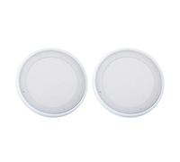 Grille de haut-parleur, 2PCS 6.5 / 8 in Grille de haut-parleur Couverture de haut-parleur audio de voiture Cercle décoratif maille métallique de protection pour haut-parleurs,plafonds(6.5 pouces)