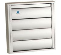 Grille de hotte 210 x 210 mm aluminium gris RAL9006 RENSON 10114