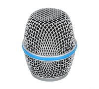 Grille de microphone de rechange Beta 58A, tête en maille métallique avec pare-brise en mousse intégrée, protection dynamique pour micro, options argent, or, rouge, noir (87A)