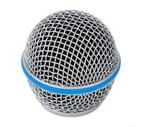Grille de microphone de rechange Beta 58A, tête en maille métallique avec pare-brise en mousse intégrée, protection dynamique pour micro, options argent, or, rouge, noir (58A)