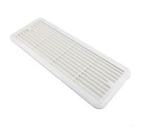 Grille de montage pour grille d'aération de réfrigérateur THETFORD 62445480 compatible avec caravane pour camping-car, camping-car, couvercle de ventilation en ABS blanc noir (blanc)