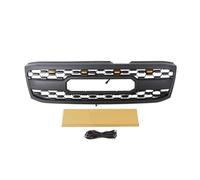 Grille de Pare-Choc Avant Centrale pour Toyota pour Land pour Cruiser LC100 1998-2002, Calandre Avant avec Calandre De Course À LED pour Style pour TRD Calandre De Voiture Grilles(with LED Lights)