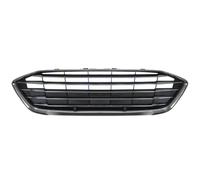 Grille de pare-choc avant centrale supérieure noire/grise et contour chromé Ford Focus 4 phase 1 2018-2022 - 2292763