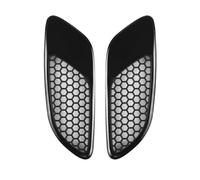 Grille de Pare-choc Persiennes Ventilation Capot Moteur Noir Brillant/Fiber Carbone Couvercle Ventilation Capot Pelle À Air Pour E90 E91 E92 E93 M3 Couvercle Calandre Pare-chocs(09)