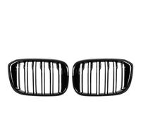 Grille de pare-chocs avant Compatible Avec Pour Série 3 Série 4 X3 X4 G01 G02 G08 2018 2019 2021 Grille De Capot Avant De Voiture Grilles Noires Brillantes À Double Lamelles(Gloss Black)