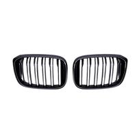 Grille de pare-chocs avant Compatible Avec Pour Série 3 Série 4 X3 X4 G01 G02 G08 2018 2019 2021 Grille De Capot Avant De Voiture Grilles Noires Brillantes À Double Lamelles(Matte Black)
