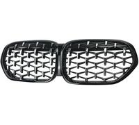 Grille de Pare-Chocs Avant de Voiture pour BMW X1 F48 LCI 2020-2022 Grille De Calandre Couverture Capot Avant en Maille Nid d'abeille
